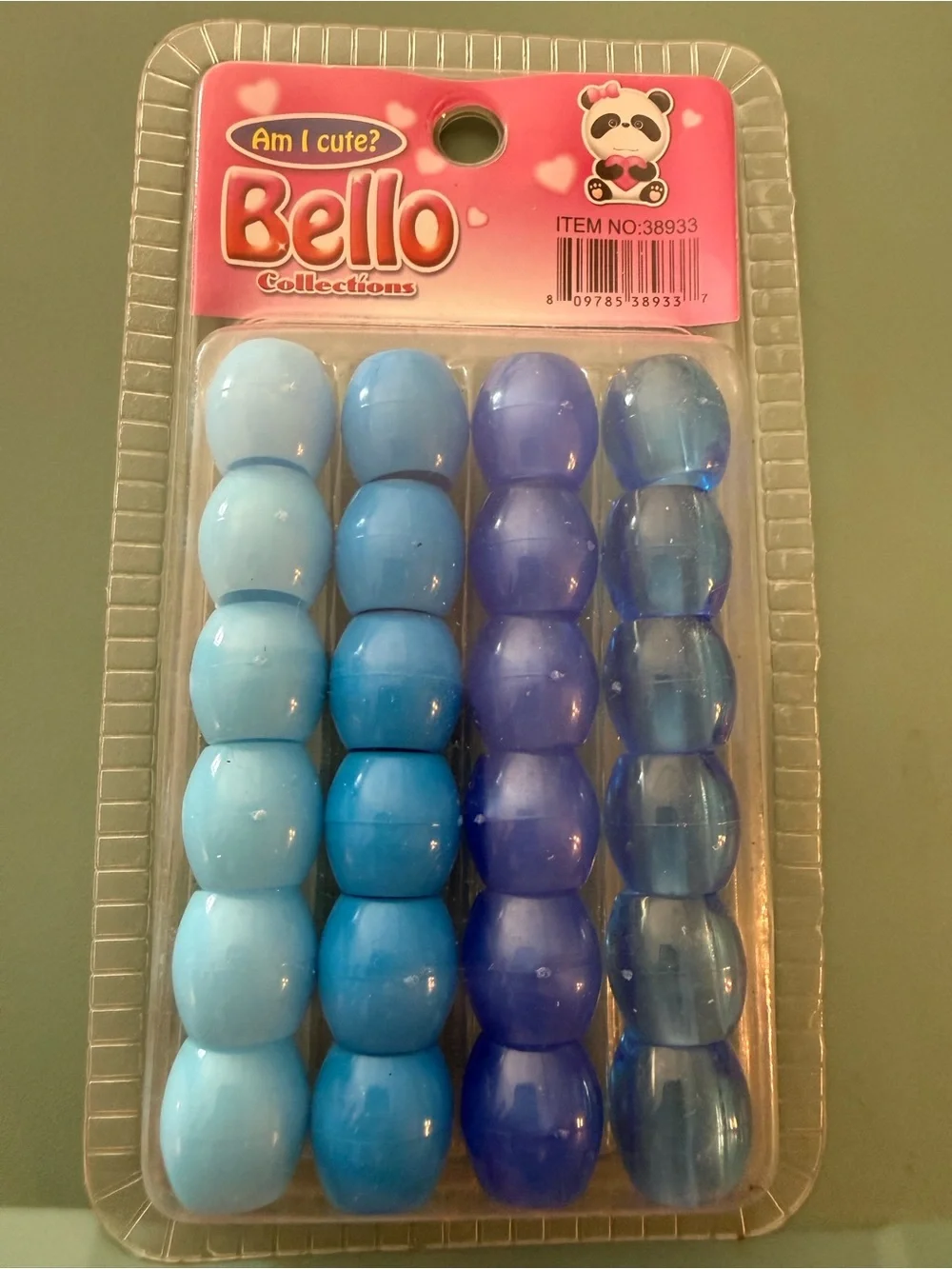 Kids Blue Gradient Hair Beads